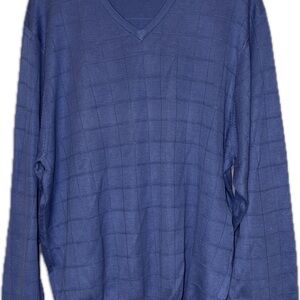 Jos. A. Bank Men's Slate Blue V-Neck Sweater